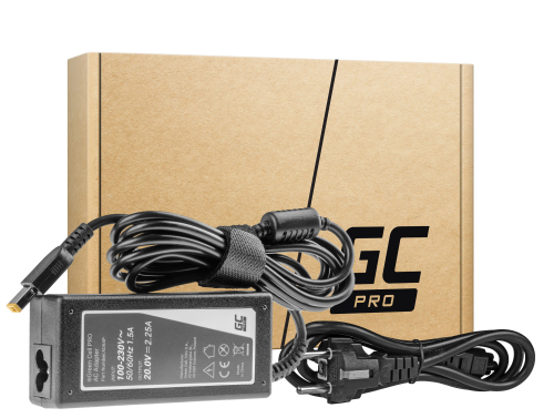 Tápegység / töltő Lenovo B50-80 80EW laptophoz 45W 2.25A téglalap alakú (Lenovo Slim Tip)