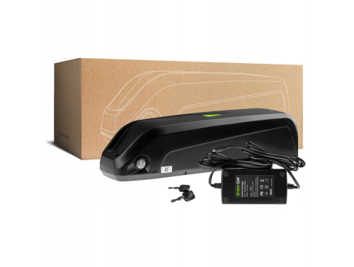 Green Cell Elektromos Kerékpár Akkumulátor 36V 14.5Ah 522Wh Down Tube Ebike EC5 számára Ancheer, Samebike, FafreesTöltővel