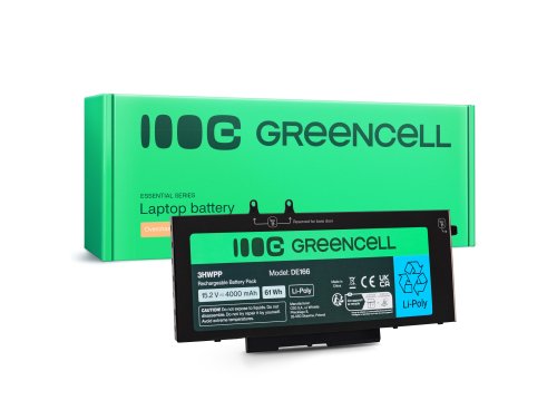 Greencell akkumulátor Dell 3HWPP Dell Latitude 5400, 5401, 5410, 5411, 5500, 5501, 5510, 5511, 7591