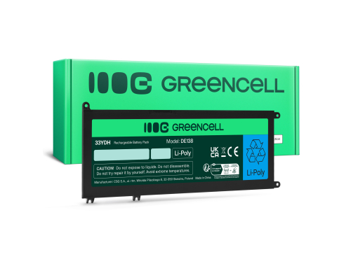 Green Cell Akkumulátor 33YDH a Dell Inspiron G3 3579 3779 G5 5587 G7 7588 7577 7773 7778 7779 7786 Latitude 3380 3480 3490 3590